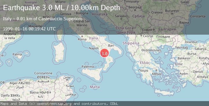 Map of SOUTHERN ITALY