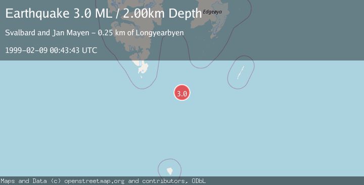 Map of SVALBARD REGION