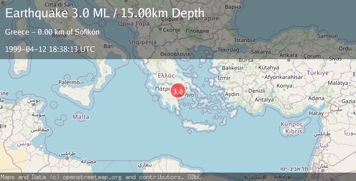 Map of SOUTHERN GREECE