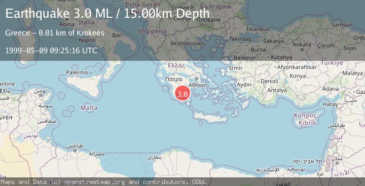 Map of SOUTHERN GREECE