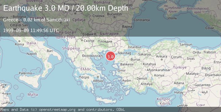 Map of AEGEAN SEA