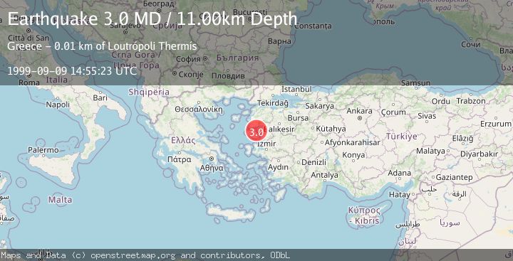 Map of NEAR THE COAST OF WESTERN TURKEY