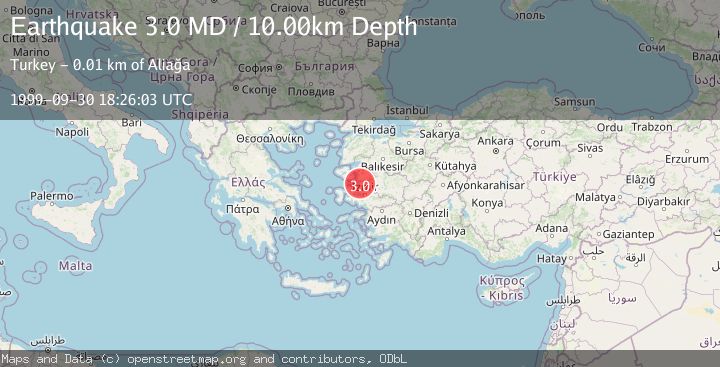 Map of NEAR THE COAST OF WESTERN TURKEY