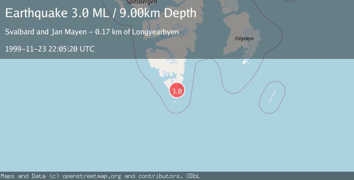 Map of SVALBARD REGION