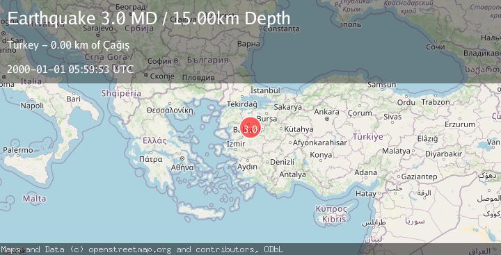 Map of WESTERN TURKEY