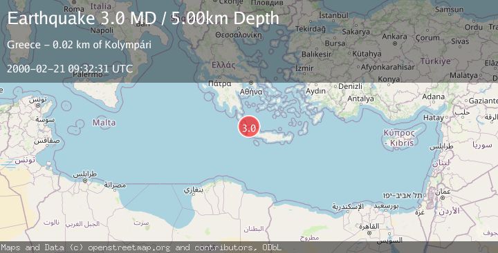 Map of CRETE, GREECE