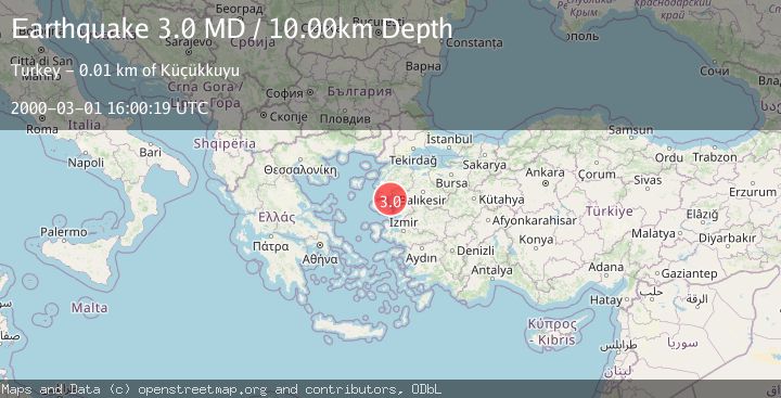 Map of NEAR THE COAST OF WESTERN TURKEY