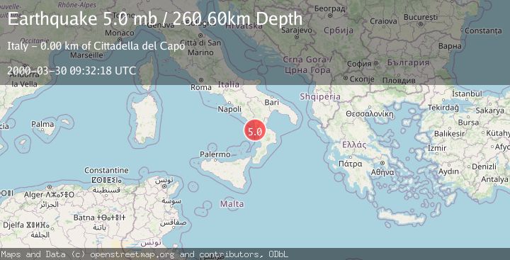 Map of SOUTHERN ITALY