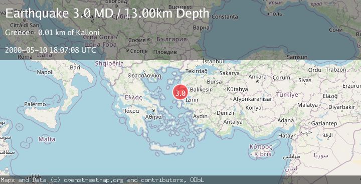 Map of NEAR THE COAST OF WESTERN TURKEY