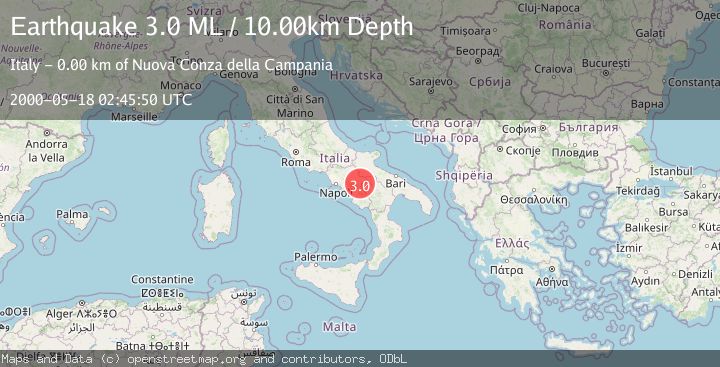 Map of SOUTHERN ITALY