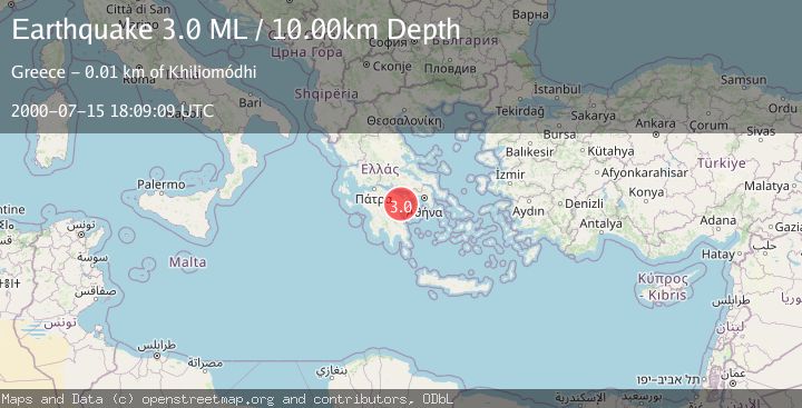 Map of SOUTHERN GREECE