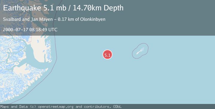 Map of JAN MAYEN ISLAND REGION