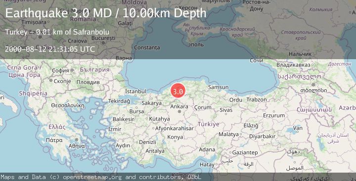 Map of CENTRAL TURKEY