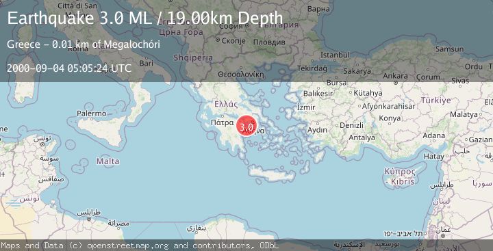 Map of SOUTHERN GREECE