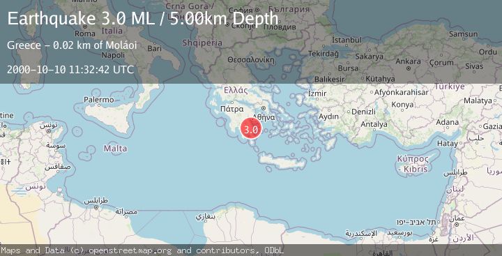 Map of SOUTHERN GREECE