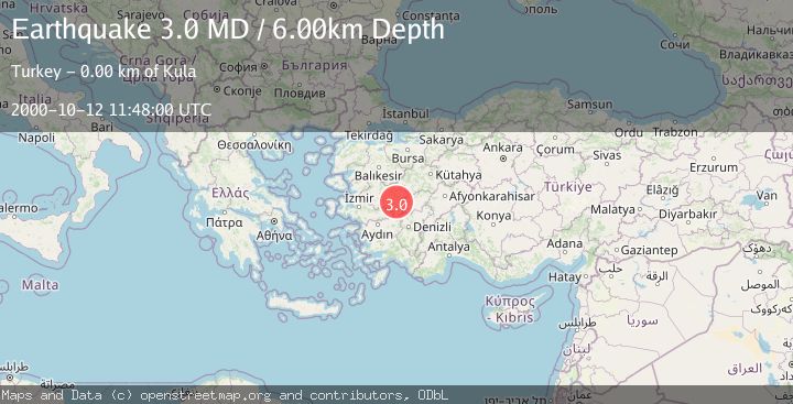 Map of WESTERN TURKEY