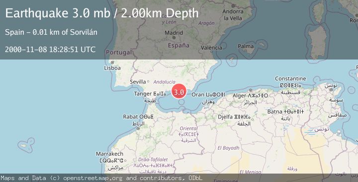Map of STRAIT OF GIBRALTAR