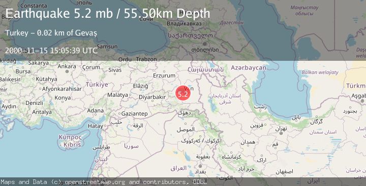 Map of EASTERN TURKEY