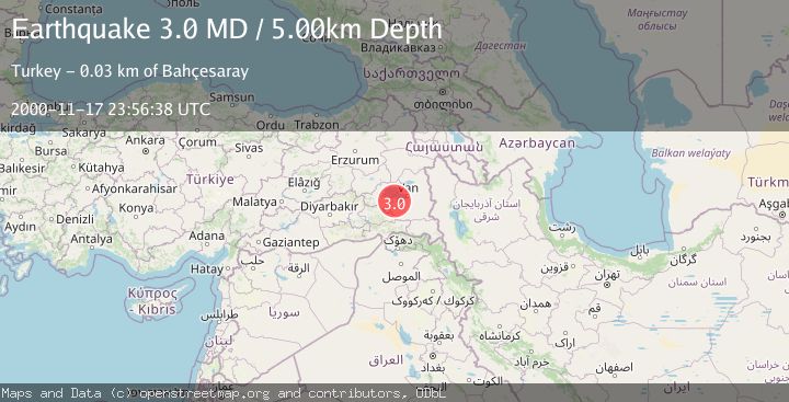 Map of EASTERN TURKEY