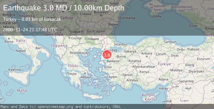 Map of WESTERN TURKEY