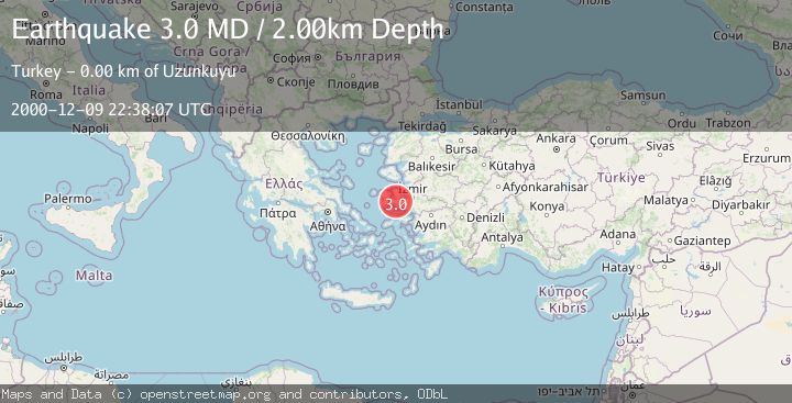 Map of NEAR THE COAST OF WESTERN TURKEY