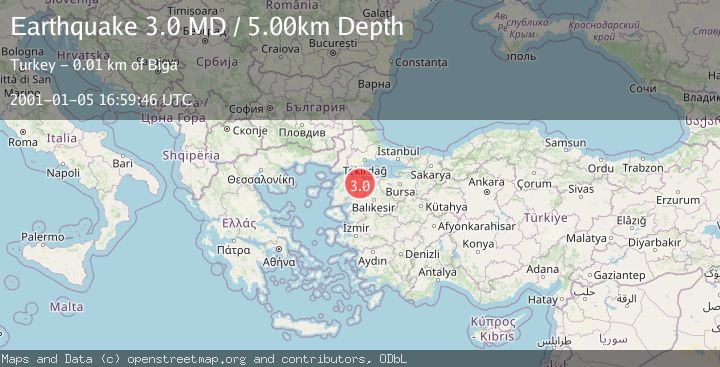 Map of WESTERN TURKEY