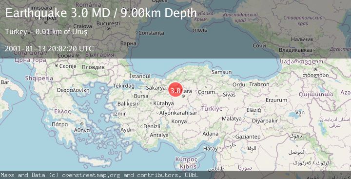 Map of CENTRAL TURKEY