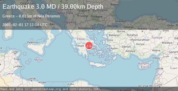 Map of SOUTHERN GREECE