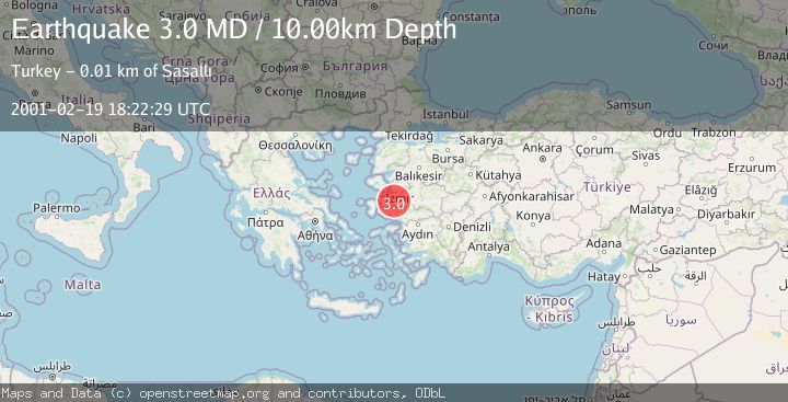 Map of NEAR THE COAST OF WESTERN TURKEY