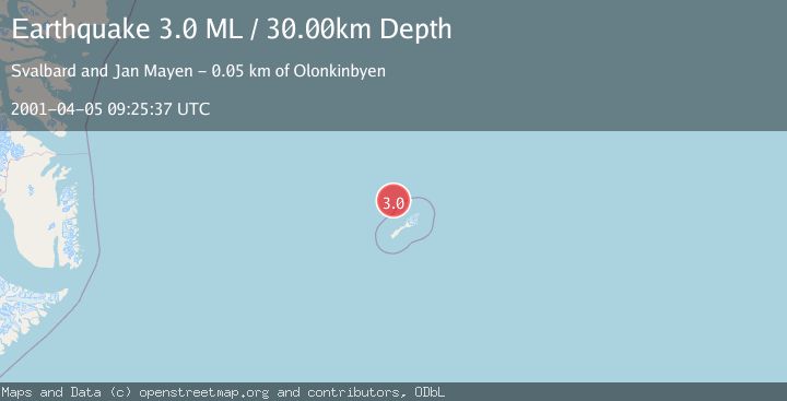 Map of JAN MAYEN ISLAND REGION