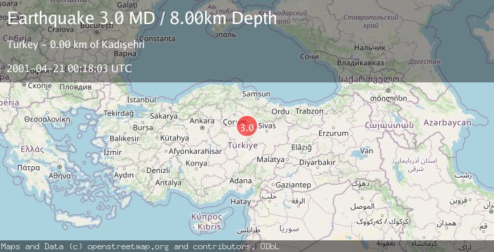 Map of CENTRAL TURKEY