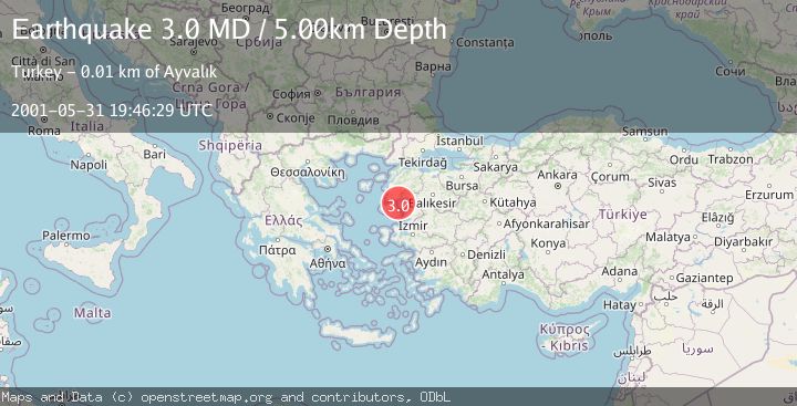 Map of NEAR THE COAST OF WESTERN TURKEY