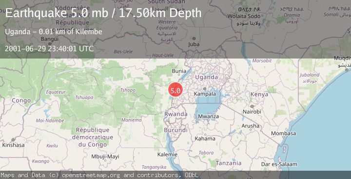 Map of LAKE EDWARD REGION, UGANDA              