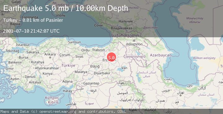 Map of EASTERN TURKEY