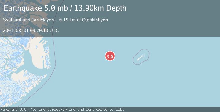 Map of JAN MAYEN ISLAND REGION
