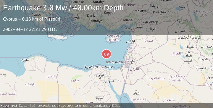 Map of EASTERN MEDITERRANEAN SEA