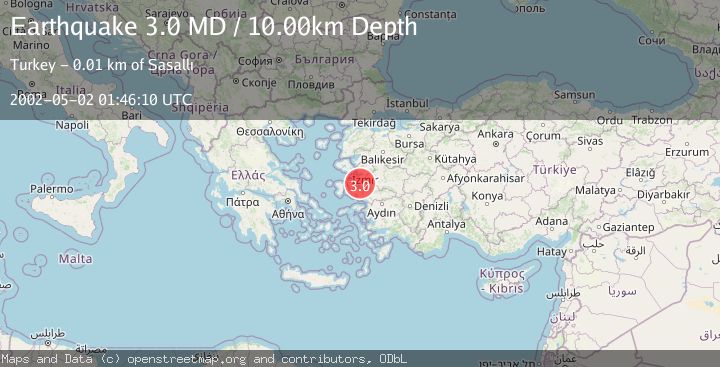 Map of NEAR THE COAST OF WESTERN TURKEY