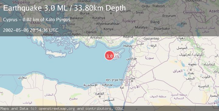 Map of CYPRUS REGION