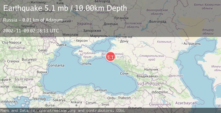 Map of SOUTHWESTERN RUSSIA