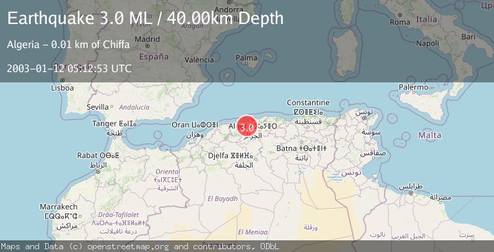 Map of NORTHERN ALGERIA