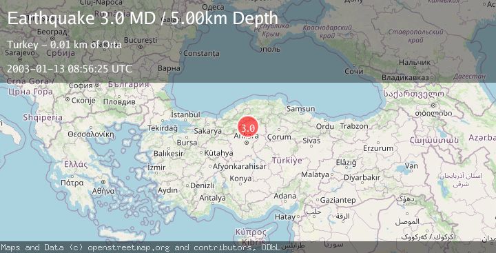 Map of CENTRAL TURKEY