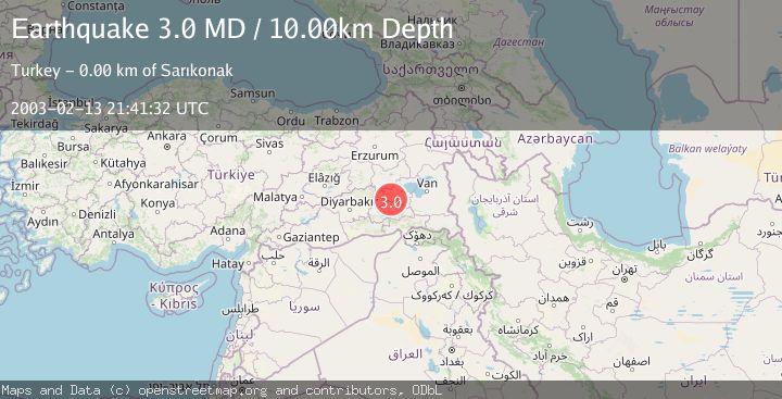 Map of EASTERN TURKEY