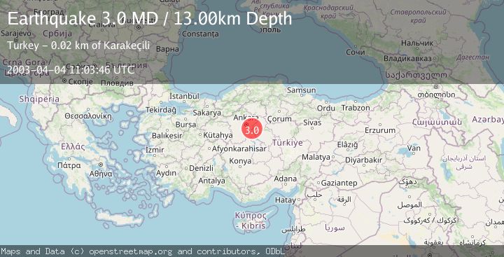 Map of CENTRAL TURKEY