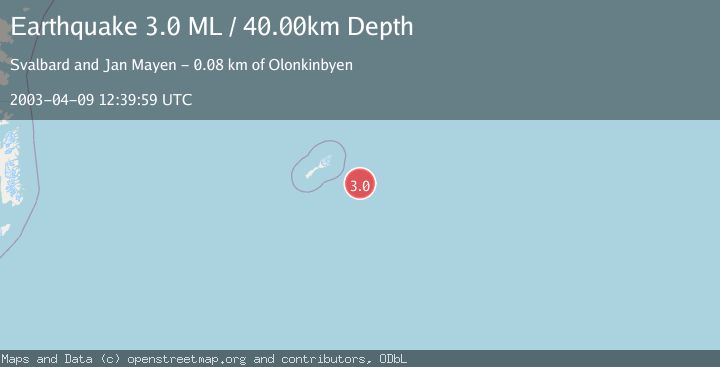 Map of JAN MAYEN ISLAND REGION