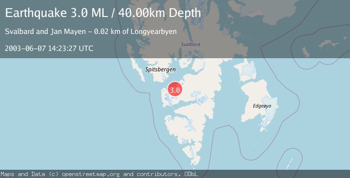 Map of SVALBARD REGION