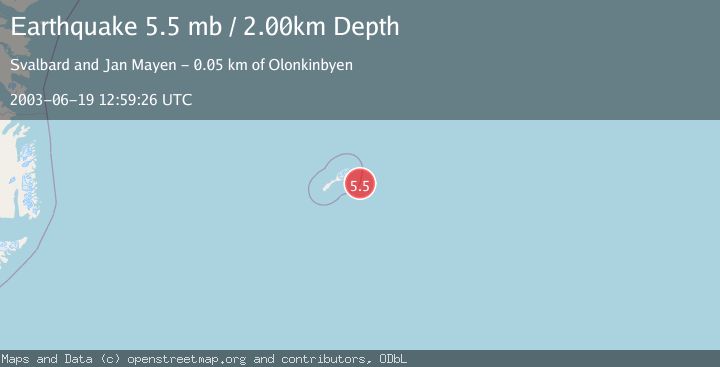 Map of JAN MAYEN ISLAND REGION