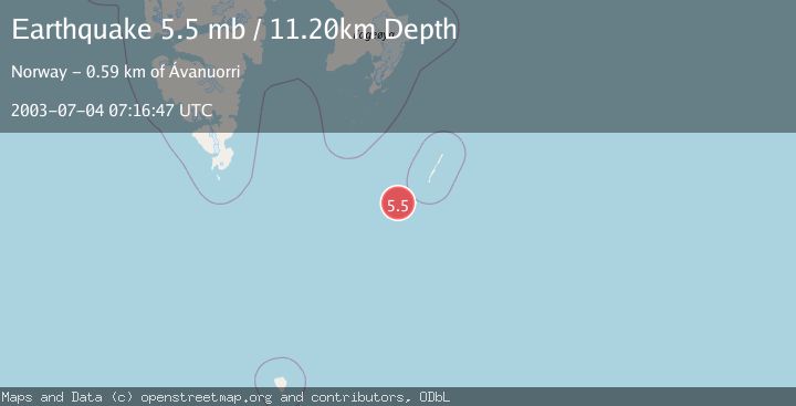 Map of SVALBARD REGION