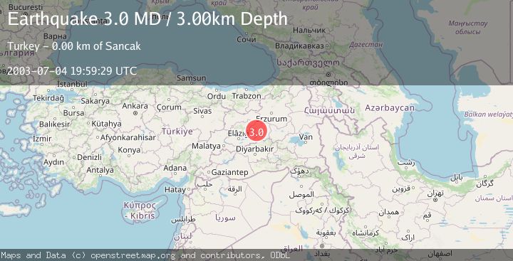 Map of EASTERN TURKEY