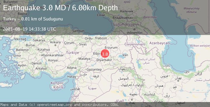 Map of EASTERN TURKEY