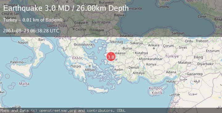 Map of NEAR THE COAST OF WESTERN TURKEY